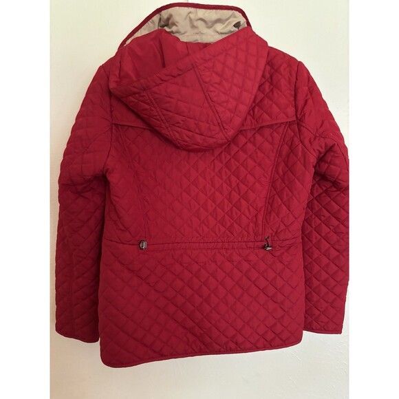 Weatherproof Women's Red LG Quilted Chore Jacket Coat Adjustable Waist Farm Barn - Picture 2 of 9